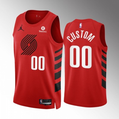 Portland Trail Blazers Custom Red NBA Men's Nike Statement Edition Swingman Jersey